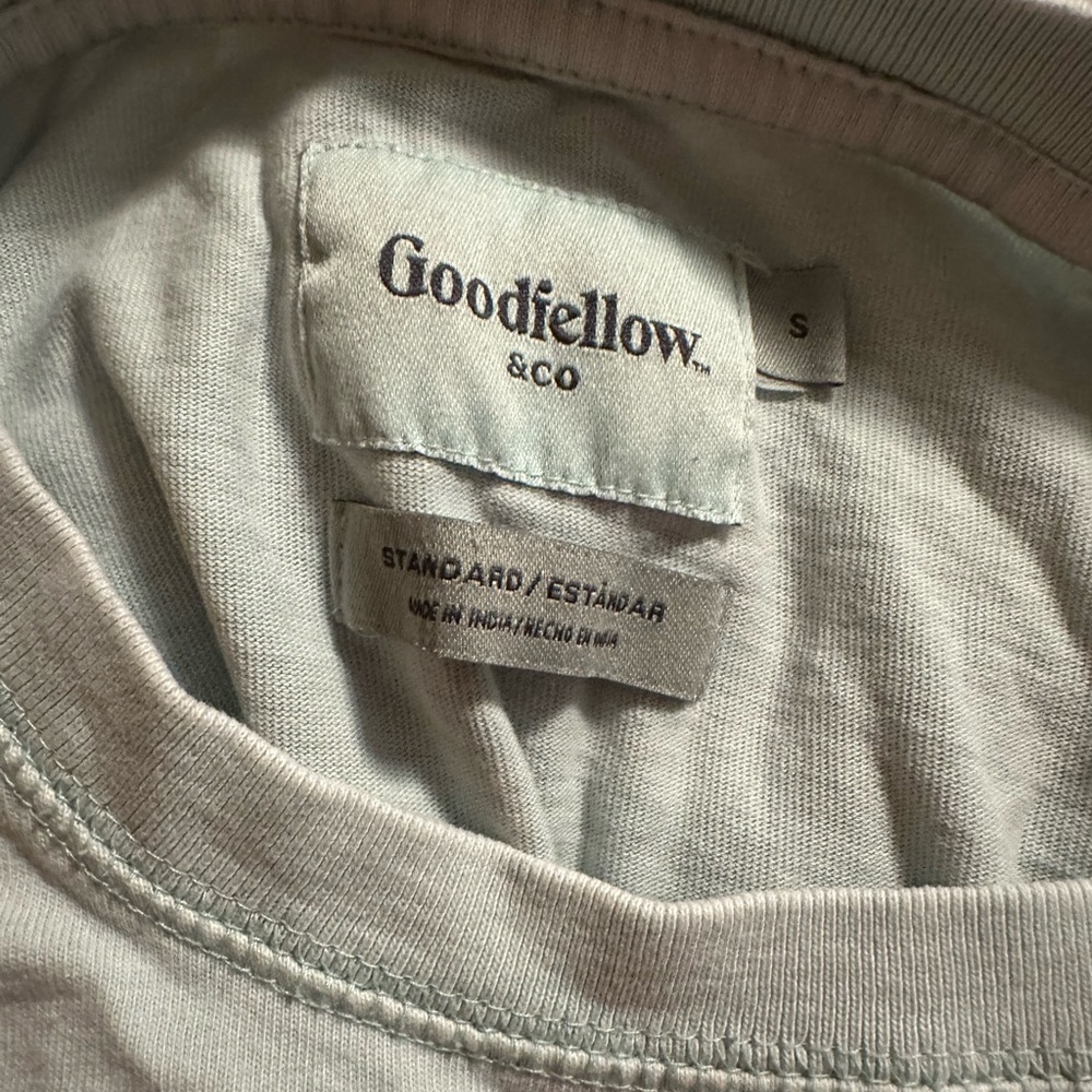 Goodfellow & Co Men's Light Blue Long Sleeve Shirt - Picture 2 of 3